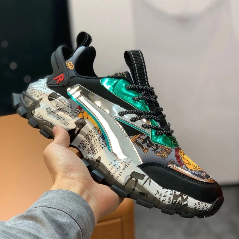 

New Best quality Sport Shoes For Male Outdoor Fashion Men Athletic Running Shoes Designers Real Leather All-match Men's Sneakers