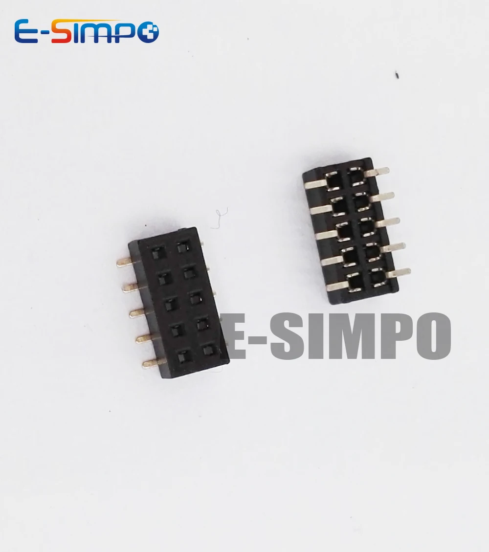 50 шт. 1 27 мм двухрядный SMD Женский Заголовок 2x2P 2x50P позолоченная пластина PH4.3mm 0 05