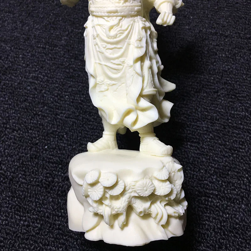 Белый бог войны реальная фотография Guan Yu Высококачественная статуя для