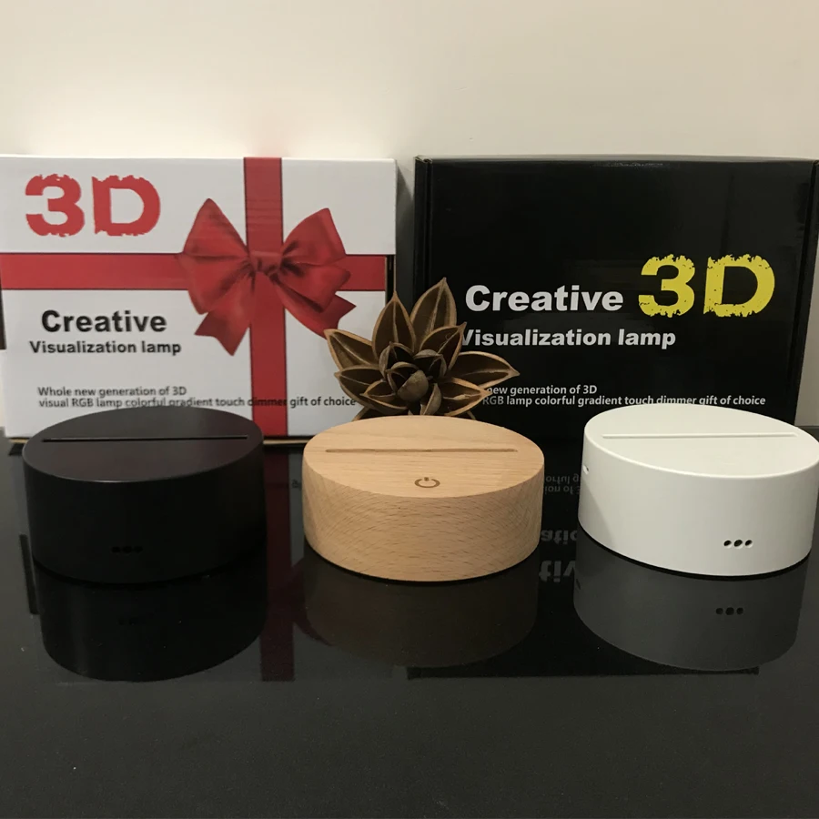 

Cross border earphone series 3D small night light modeling lamp LED vision stereo light illusion lamp USB bedside table lampA659