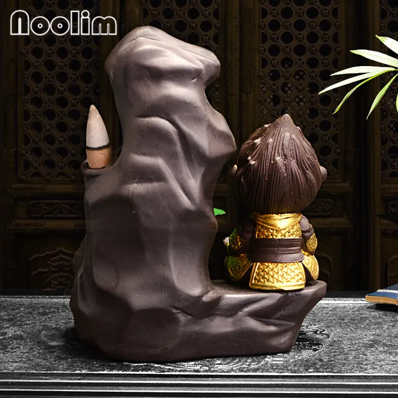 Творческий фиолетовый глиняный Король обезьян дым обратного потока ладан