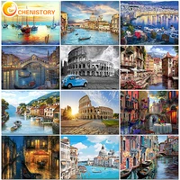chenistory paint by numbers italy landscape diy digital painting by number wall art canvas acrylic paint home decor picture gift