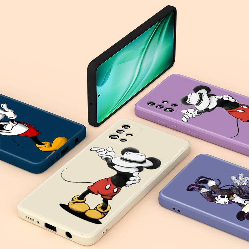 

Mickey Mouse Imitation For Samsung A32 A31 A20 A30 A21S A20S A02 A01 A91 A81 A72 A71 A52 A51 A50 Liquid Silicone Phone Case