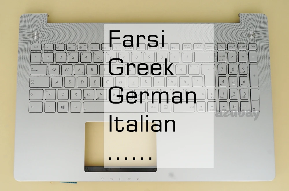 Italian IT Greek German Farsi Keyboard Palmrest Case For Asus N550 N550J N550JA N550JK N550JV N550JX N550L N550LF Q550LF Backlit