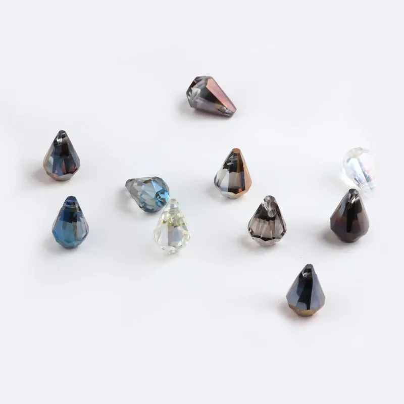 10 шт. Корейский крест пирсинг КАПЛЕВИДНАЯ кристальная бусина ожерелье серьги