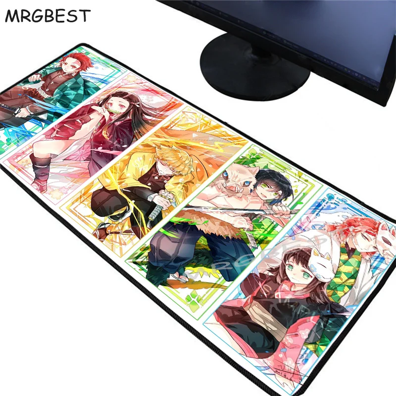 MRGBEST демон убийца Kimetsu без Yaiba Стопорная кромка геймер игровой коврик для мышки с