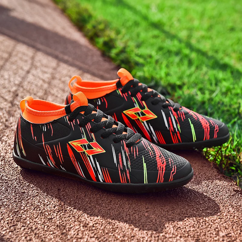 Оригинальные мужские футбольные бутсы тренировочные длинные шипы для детей Phantom