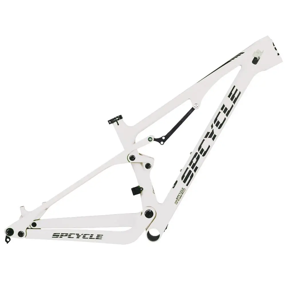 White Spcycle XC карбоновая полная подвеска рама 27,5 er 29er горный велосипед полная подвеска рама 148*12 мм Boost MTB рама 27,5+ BB92 - Цвет: White