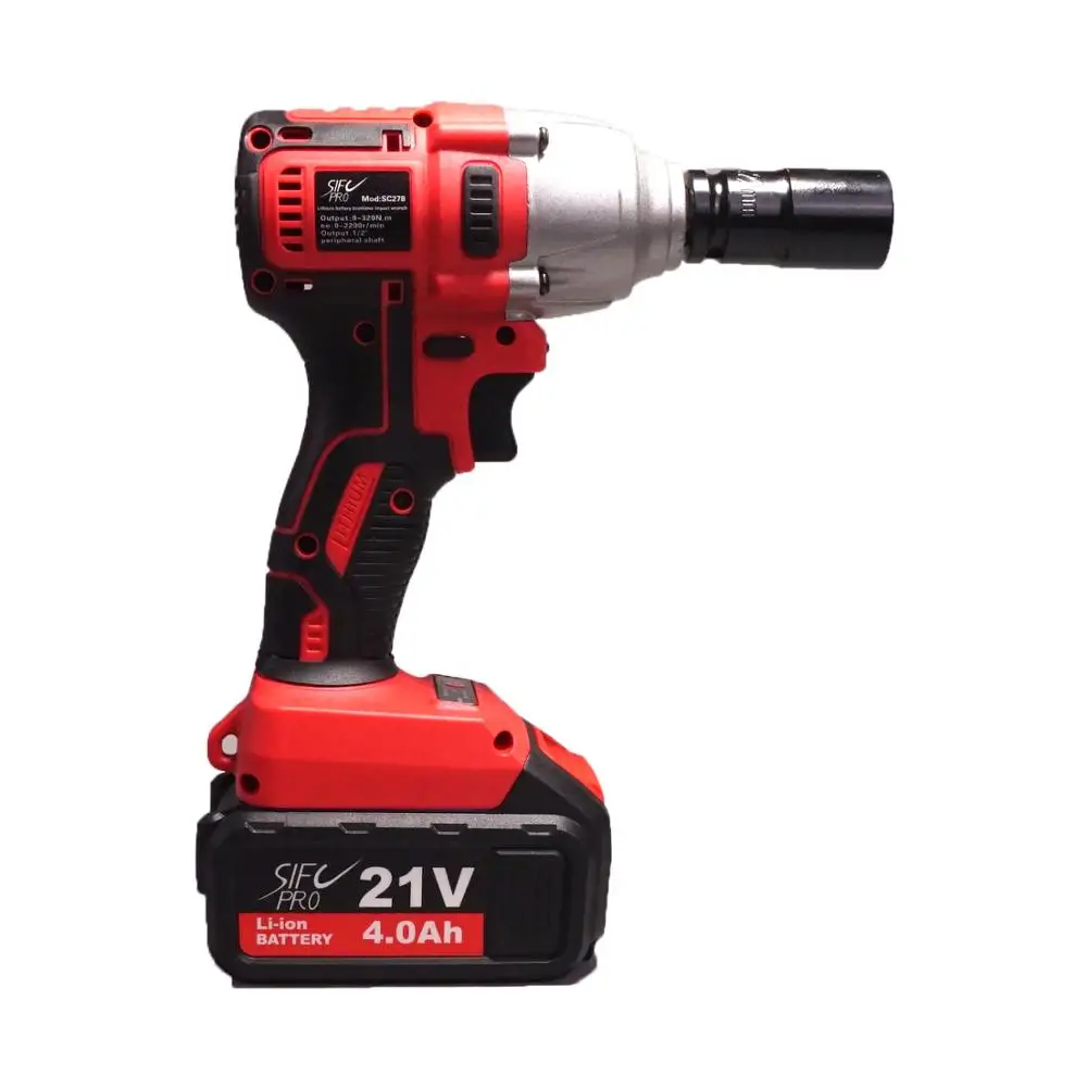 Электрический ударный гайковерт SC278 с бесщеточным двигателем Sifc 20 в MAX Lith Ion