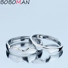 Новинка 2021, романтические милые парные кольца в винтажном стиле с Горным морем, надписью Forever Love, Женские Ювелирные изделия для пар