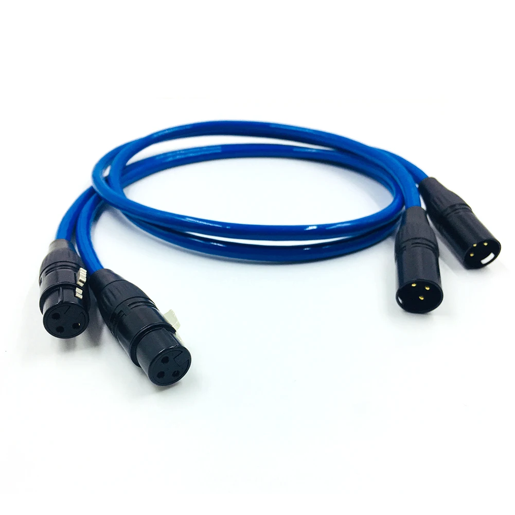 Colleimage HIFI XLR посеребренный соединительный кабель Hi-end папа-мама аудио с разъемом |