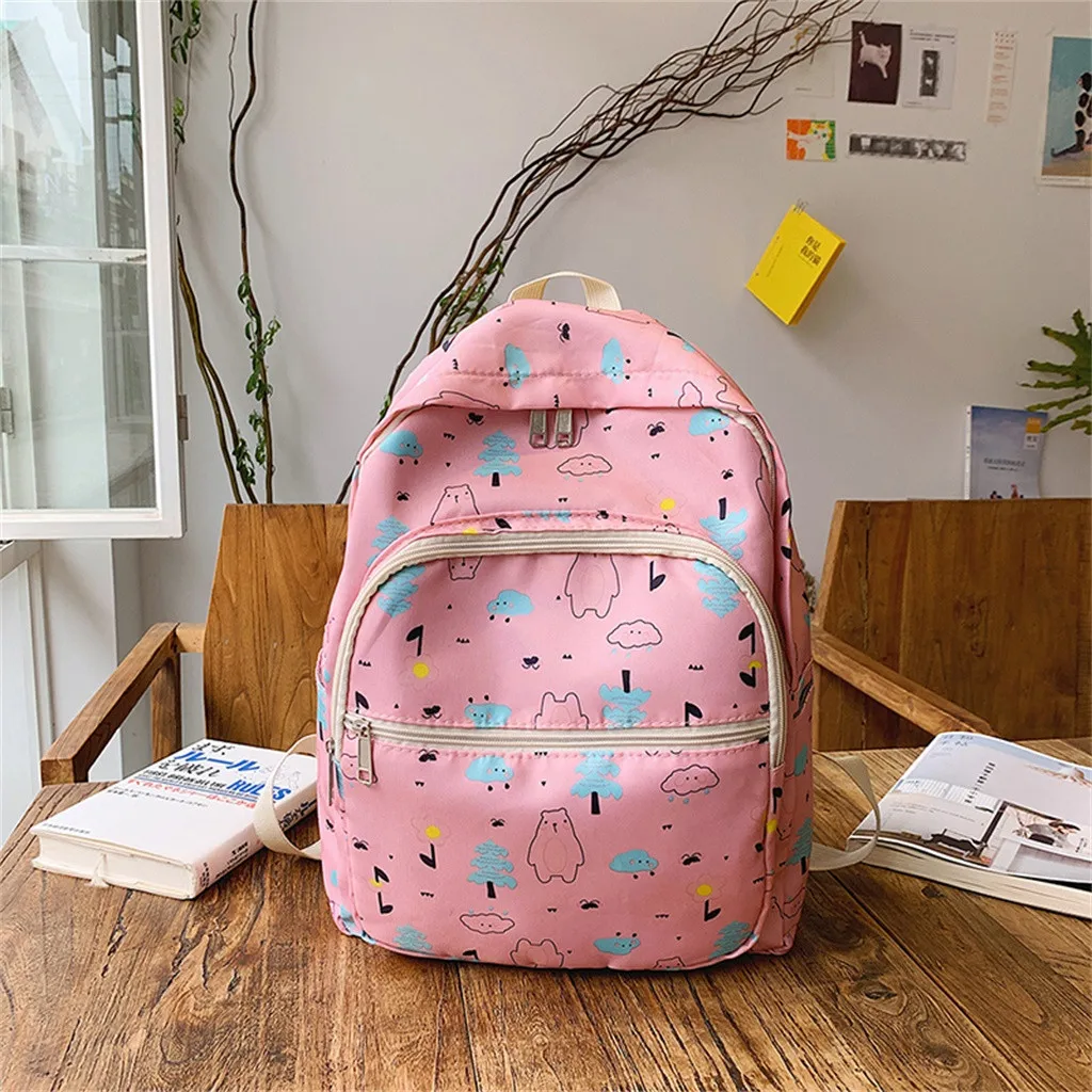 Нейлоновый школьный рюкзак подростковый ноутбук sac dos femme etudiant Студенческая сумка