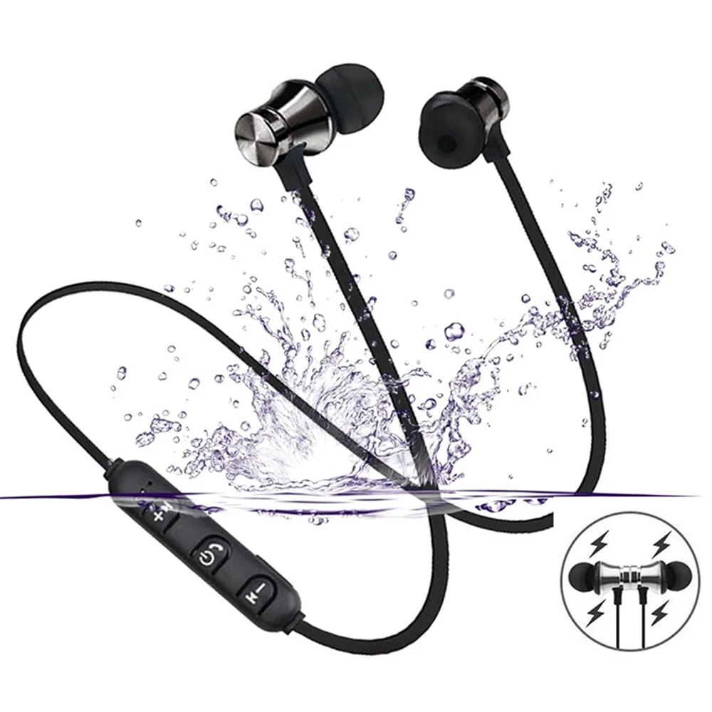 

XT11 Bluetooth Earphone Magnetic Stereo Sports Waterproof Earbuds Wireless In-Ear Headphone with Mic for Universal Most Phone