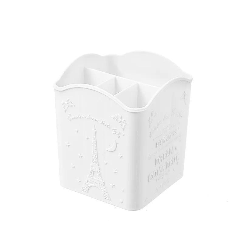 4 отсека держатель кисти для макияжа портативный пустой пластиковый щетки