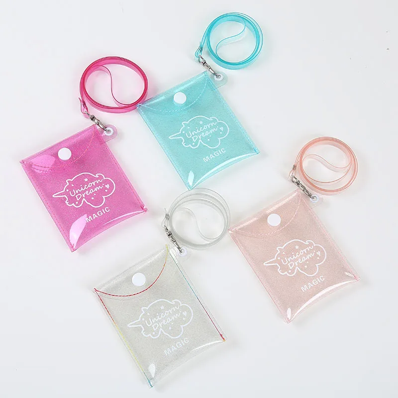 

Модный тонкий кошелек из ПВХ, овчина, милые держатели для кредитных карт в автобусе, дешевый подвесной мини-кошелек для девочек, маленькая с...