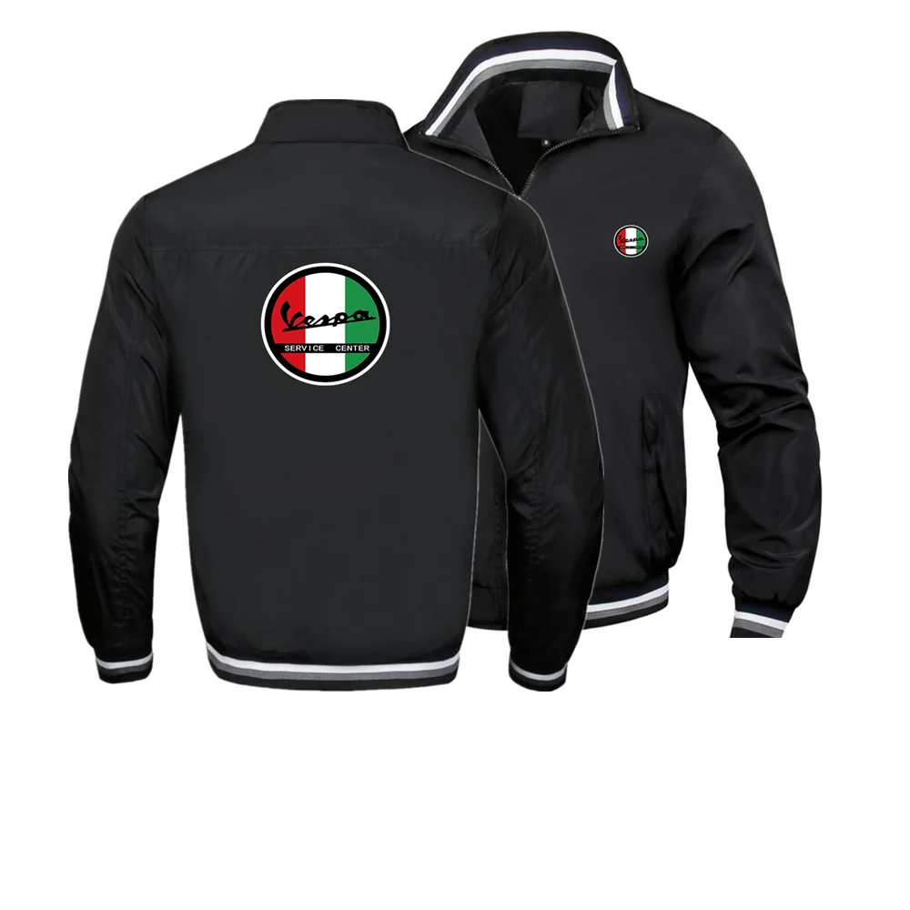 Куртка мужская Осенняя с принтом ветровка Бомбер Повседневная модная уличная