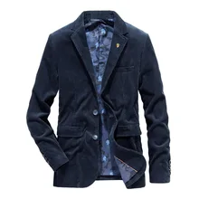 Casual blazer moda outono inverno dos homens blazer jaqueta de algodão veludo masculino terno outerwear negócios casacos roupas masculino my155 (1)