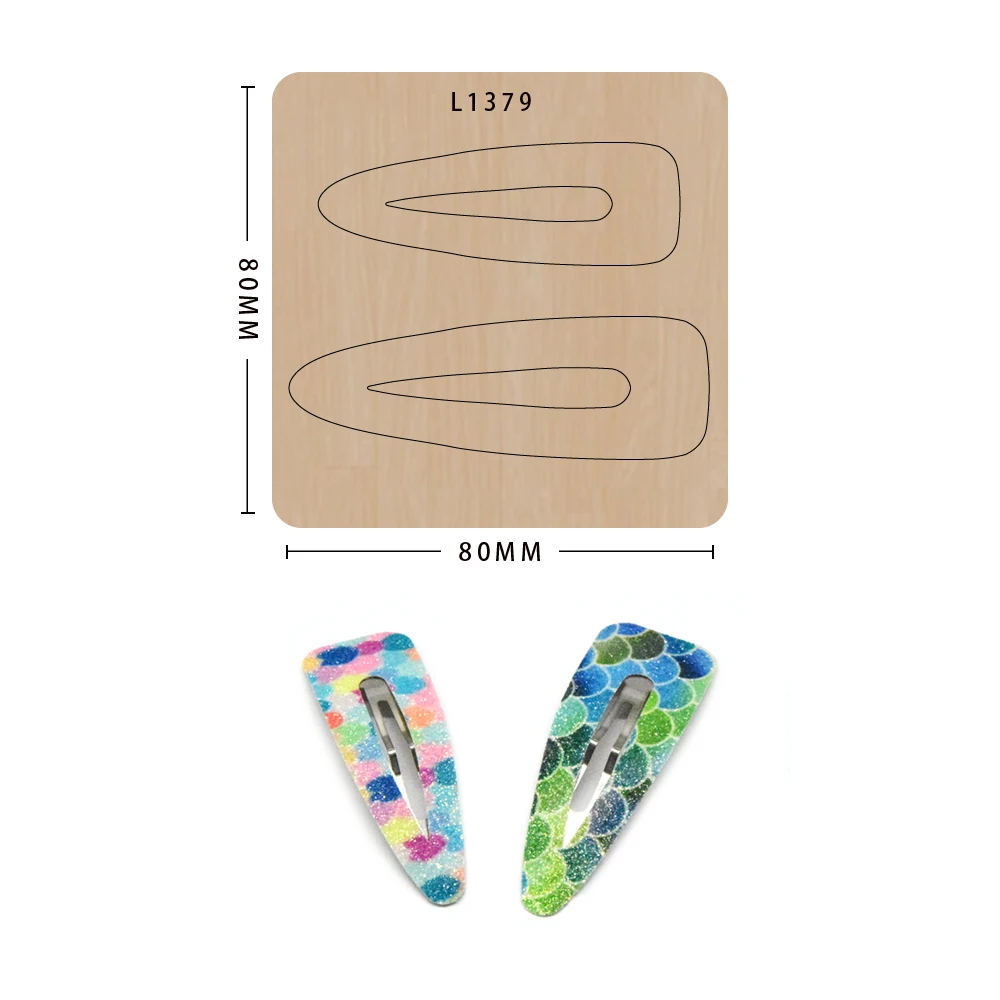 Новая заколка для волос деревянная форма красивая подходит обычных машин