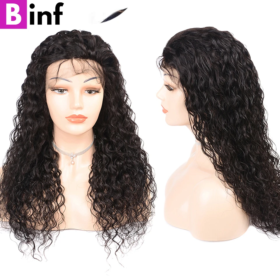13X6 волнистые человеческие волосы парики на фронте шнурка предварительно
