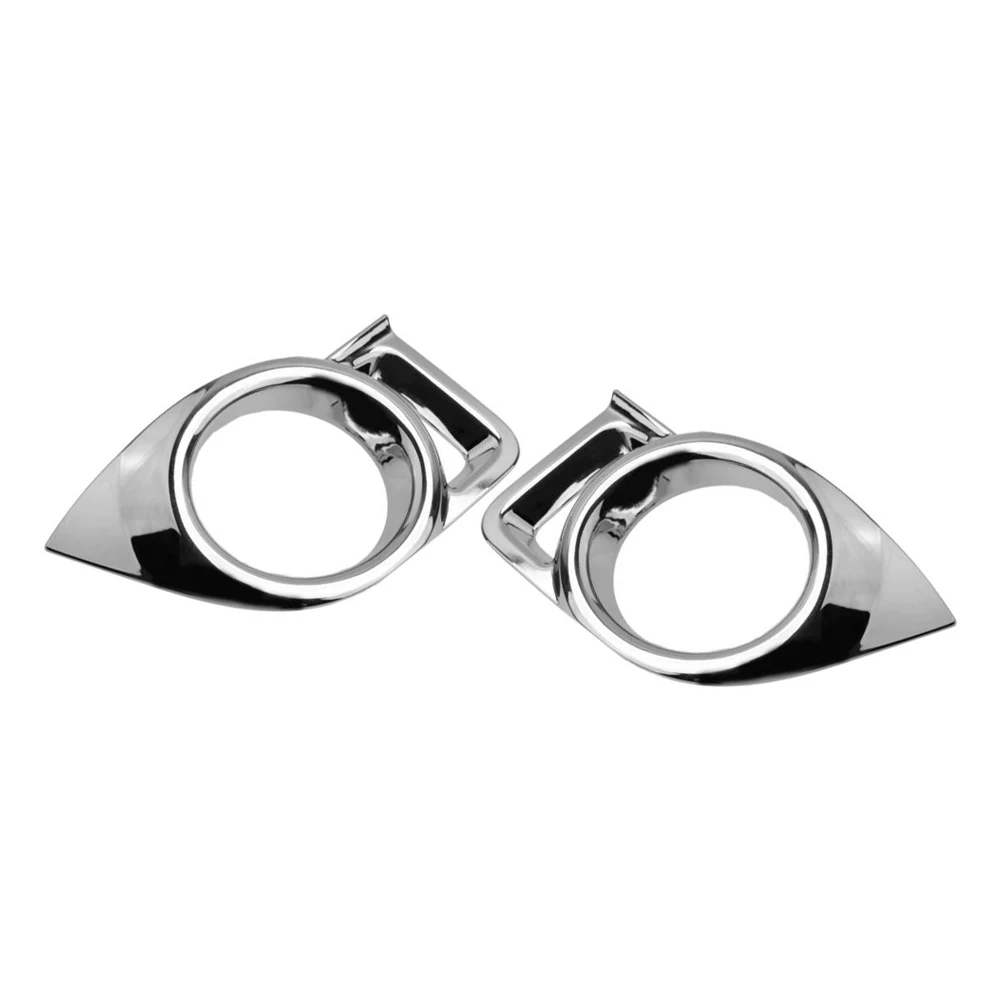 2Pcs Chrome ABS Fog Light Lamp Cover Trim for Toyota Highlander 2014-2016 image 5
