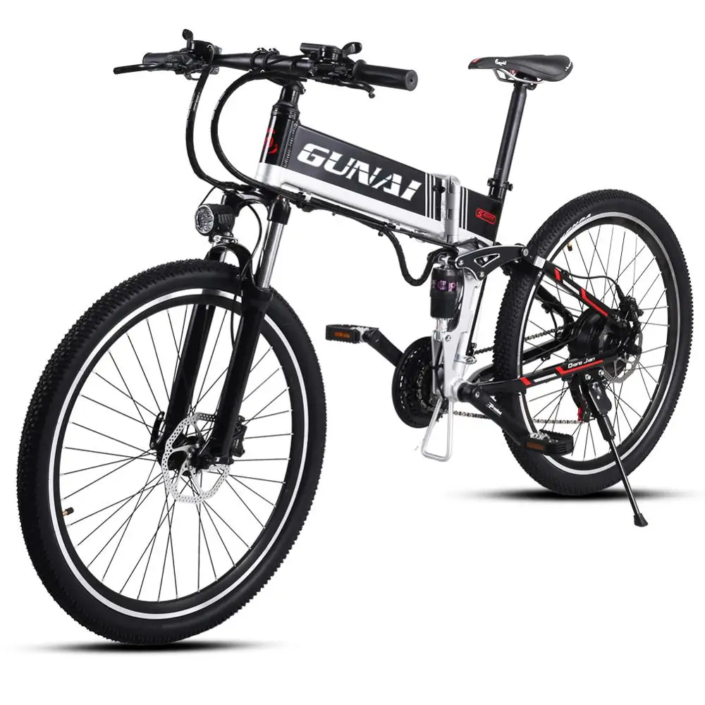 Электрический велосипед GUNAI 48V10.4Ah 500W горный 21 скорость 26 дюймов со съемной