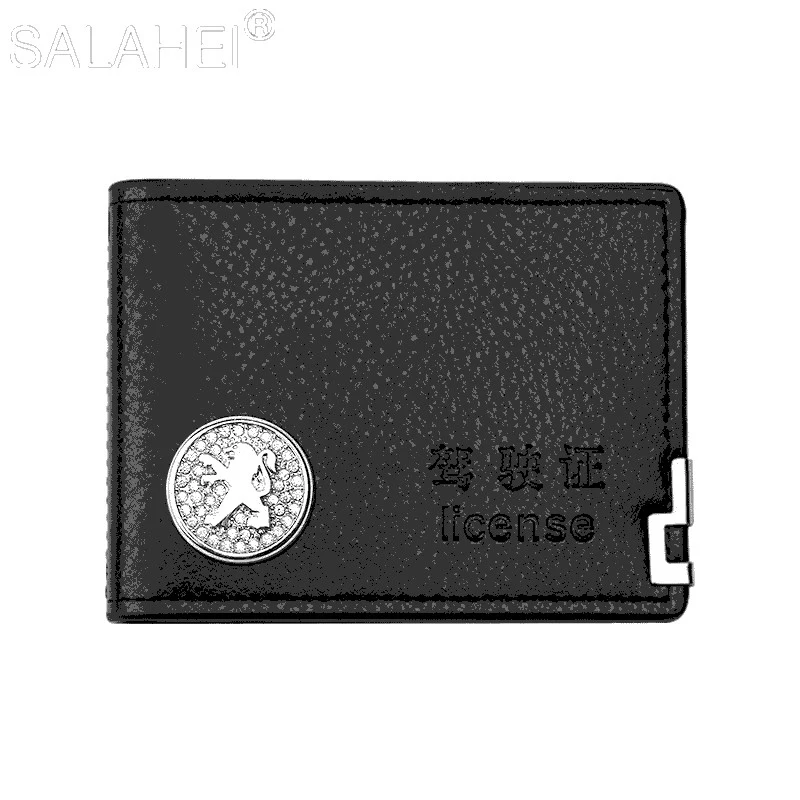 

1Pcs Car Driving Documents Card Holder Wallet For Peugeot GT 206 207 208 301 307 308 407 507 508 408 308 406 2008 5008 3008 4008