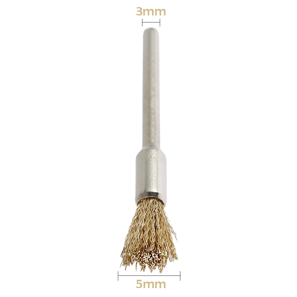 

20 Pcs Brass Wire Wheel Brushes Set Wire Brushes for Dremel Rotary Tool Accessory Polish Clean Tools Polishing Brushes Set