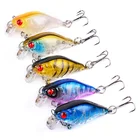 Набор рыболовных приманок, 5 шт.лот, плавающие воблеры для щукитроллинга, погремушки, окуня, искусственная жесткая приманка