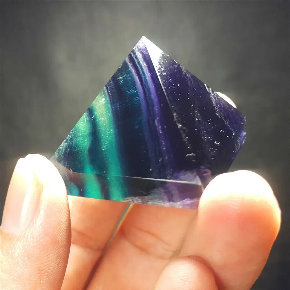 

Pyramide en cristal Fluorite naturel, pierre de guÃ©rison, Chakra Reiki, dÃ©coration de maison, artisanat de pierres prÃ©cieuses