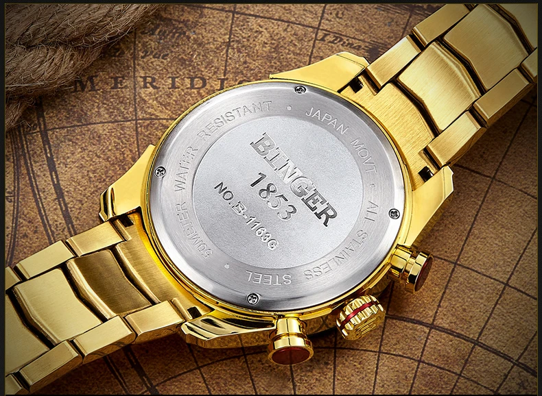 

MITOTA Chronograph Sports Watch Waterproof Military Quartz Wristwatch BINGER Men Watches relogio masculino reloj hombre 2019