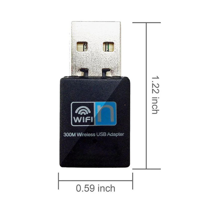 Wi-Fi-адаптер USB 2 0 300 м 4 ГГц RTL8192 двухдиапазонный 802.11b/n/g мини-беспроводной компьютер