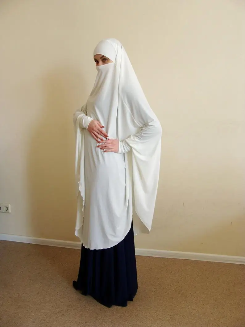 Большой хиджаб для мусульманской женщины Молитвенное платье Niquab шарф ислам