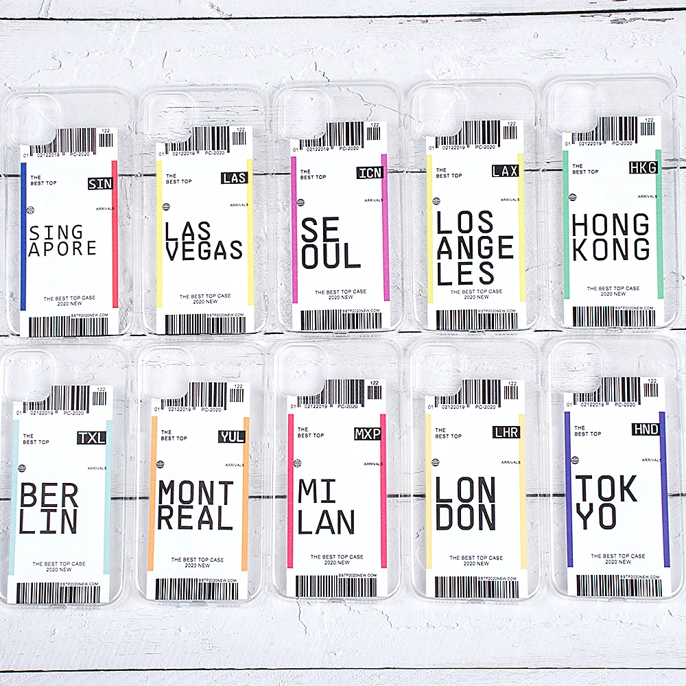 Забавные телефонные чехлы воздушные билеты Прозрачный мягкий силиконовый чехол