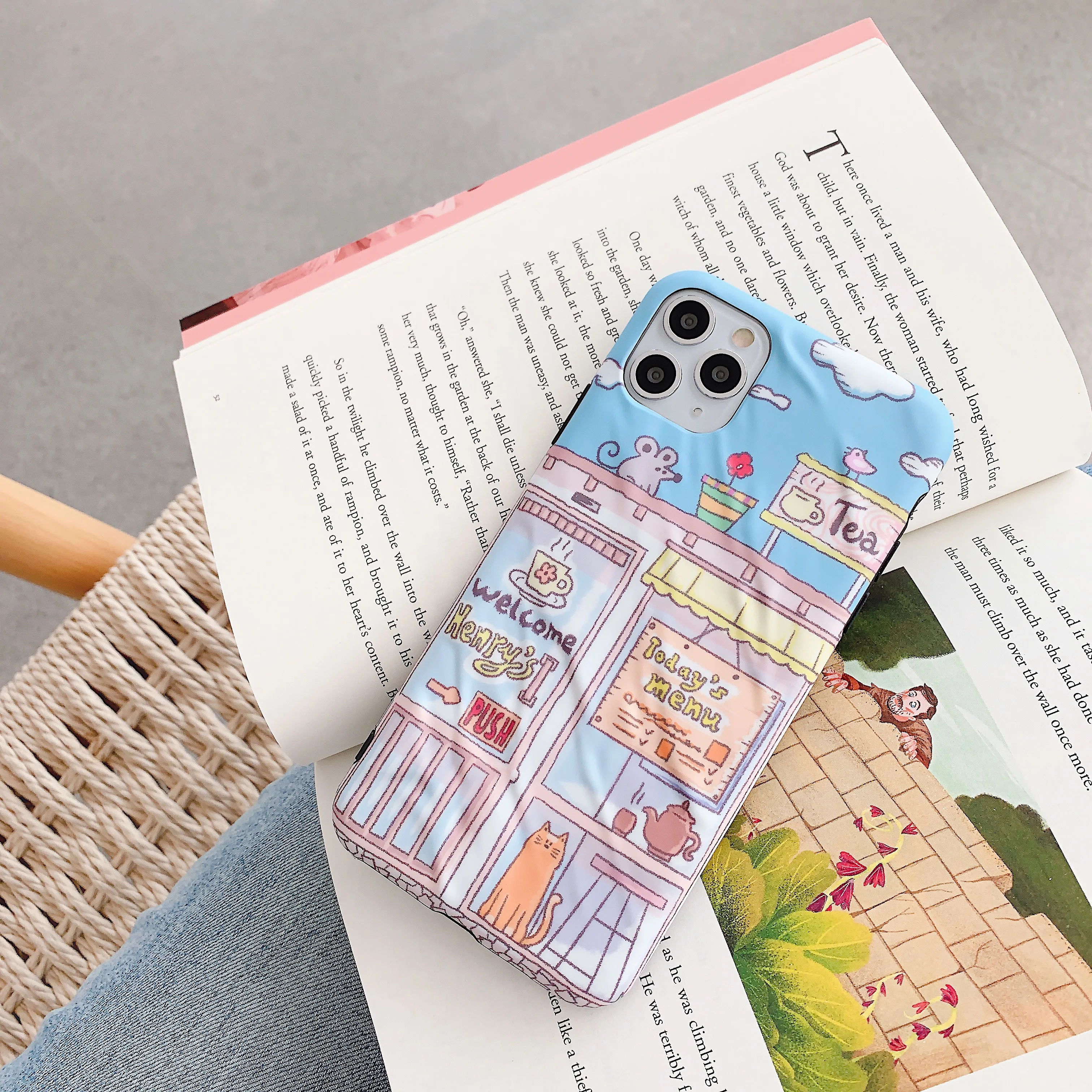 Мультфильм Центральная кофейня кофе для отдыха чехол камеры iPhone 11 XS 11Pro MAX X XR 7 8 Plus