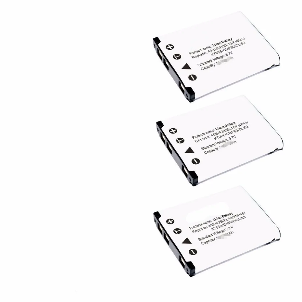 3 NP-45 NP-45A NP45 NP45A Li-40B Li-42B Li40B Li42B LB-012 NP-45S NP45S Аккумулятор для Fujifilm FinePix Z30, Z110, J10, J120 - Цвет: 3