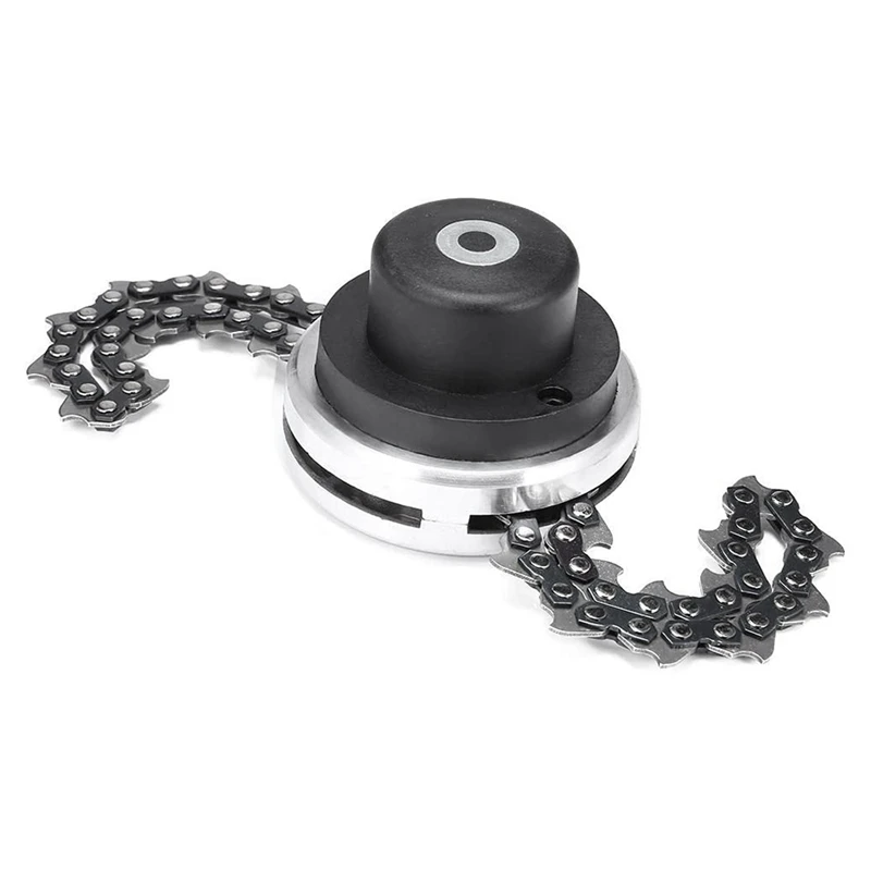 

Trimmer Head with Coil Chain Cutter Blade Lawn Mower Head for Straight Shafts Lawn Mower Replacement