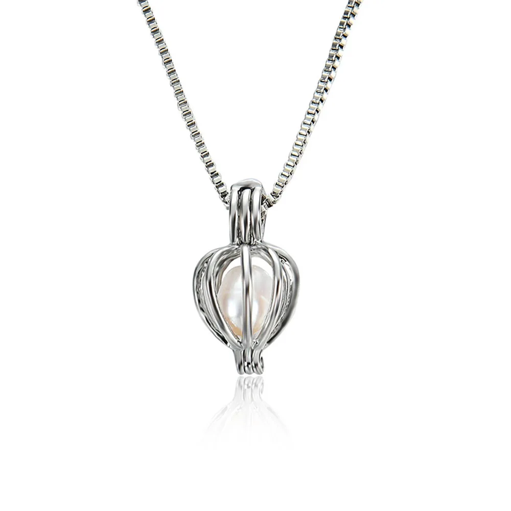 

Pearl of Love Natural Wish Pearls Pendant Necklace Charm Necklace Gift Box Fashion Women Jewelry Lucky Gift DIY Jewelry