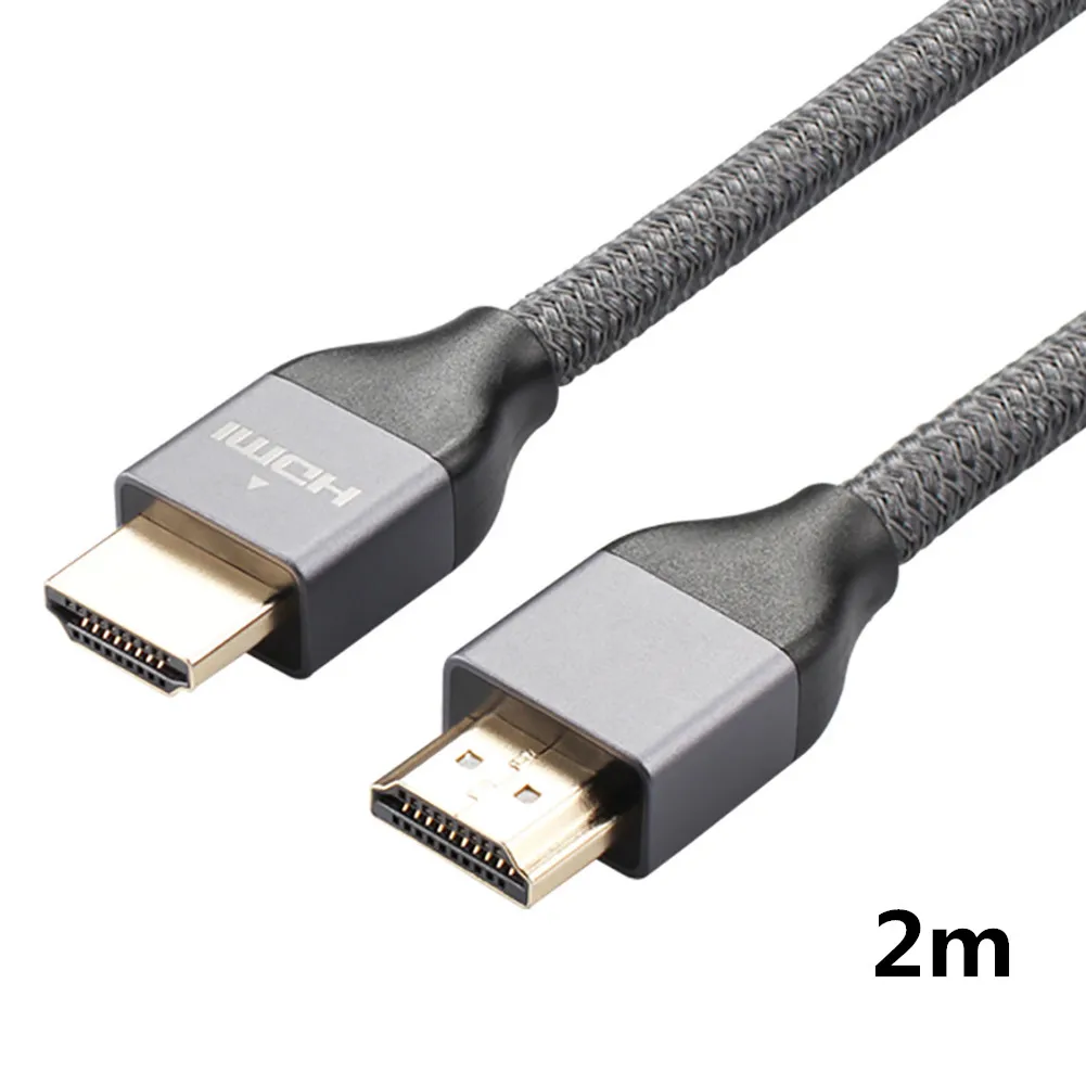 2m Высокая скорость 8K HDMI 2,1 кабель медный 30AWG 4K@ 120HZ HDMI 2,1@ 60 HZ UHD HDR 48 Гбит/с кабель HDMI конвертер для PS4 HDTVs проекторы - Цвет: 2m