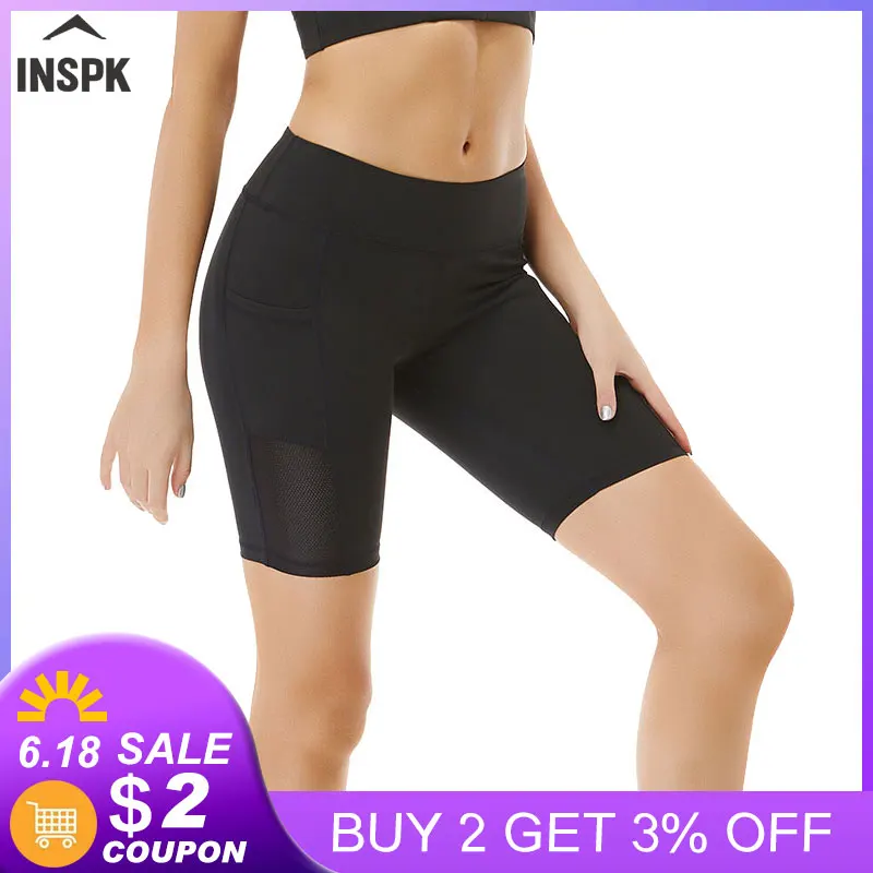 Шорты для йоги женские эластичные леггинсы фитнеса однотонные бесшовные