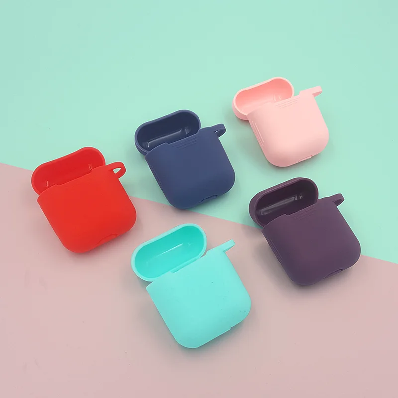 Мягкий силиконовый чехол 4 шт. в комплекте для Apple гарнитура для Airpods чехол s для Apple Airpods противоударный чехол для Air Pods защитный чехол