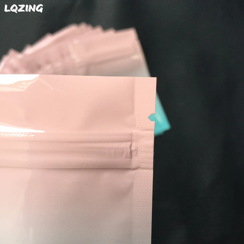 80pcs Pink/Blue Top Feed Foil Zip lock Bags Food Pouch Kitchen Tools Mylar Aluminum Tea Pouches Storage Bag Small | Дом и сад