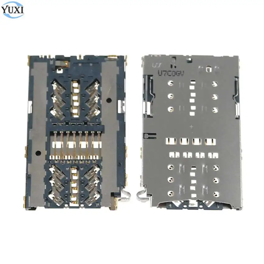 

YuXi 1 шт., для Samsung Galaxy S7, G930A, G930F, S7 edge, G935A, G935F, S8, S8 +, S9, S9, слот для чтения SIM-карт