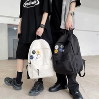 men backpack nylon waterproof backpacks solid color male travel backbag college students school bags for boy girl shoulder bag