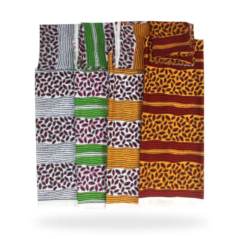 Натуральная шелковая ткань шифоновая 2 + 4 ярдов Африканский Шелковый воск Дубай