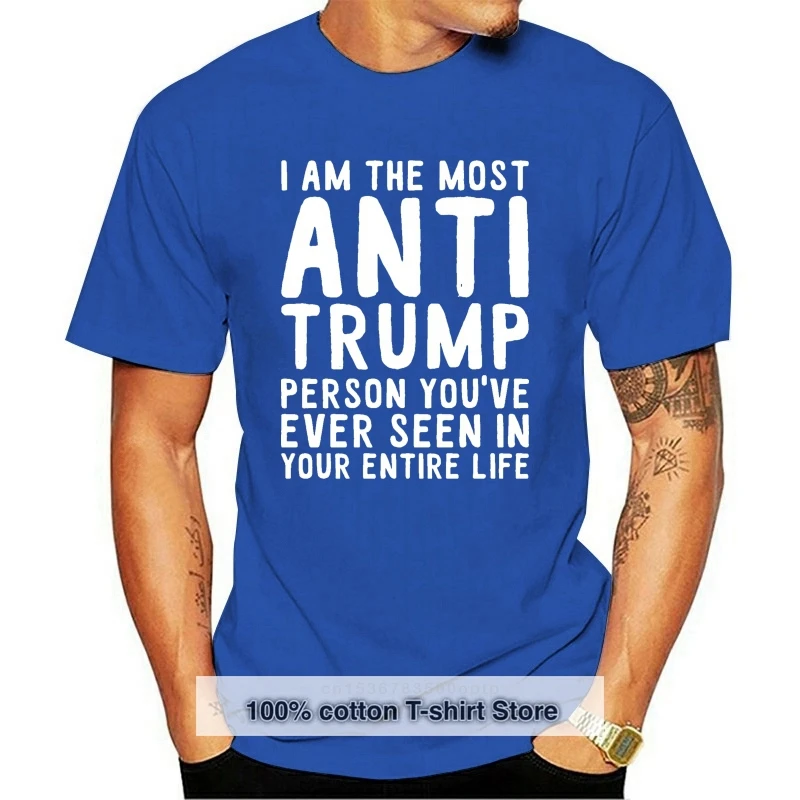 

Men's Anti Trump t shirt printed tee shirt S-XXXL streetwear Sunlight Funny Casual Spring Autumn Pattern shirt