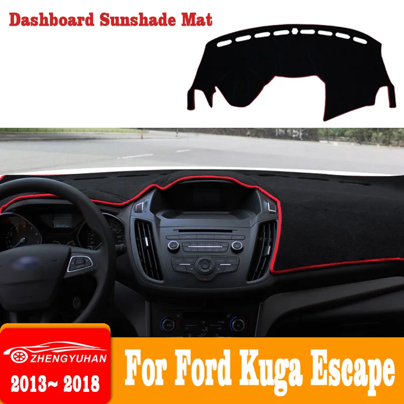 

For Ford Kuga Escape 2013 2014 2015 2016 2017 2018 2019 Car Dashboard Sun Shade Cover Instrument Desk Non-Slip Mat Carpets