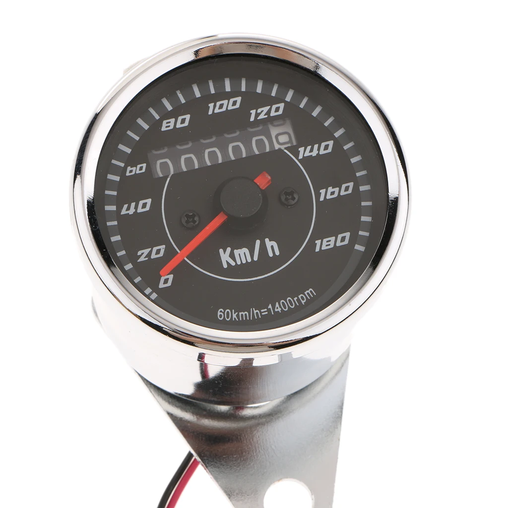 

Tachometer LED Motorcycle Km / H Tachometer Indicator Kilometer Gauge 12V