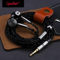 openheart wired earphone clear detail sound metal headset with mmcx flat headphone hifi earbuds high quality durable personality