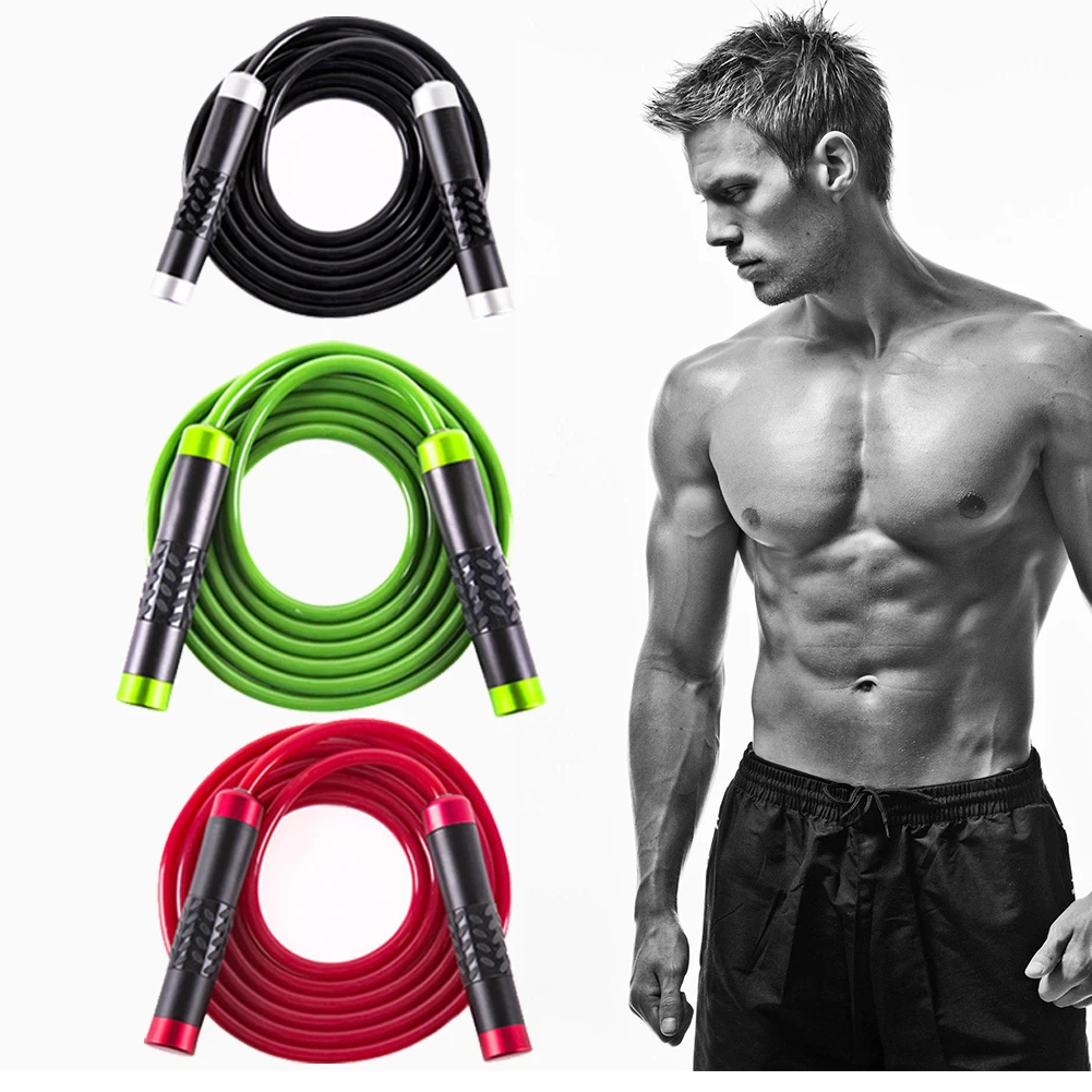 

Adjustable Gym Load Bearing Workout Training Non Slip Handles Skipping Rope Body Building Wear Resistant Durable Outdoor Fitness