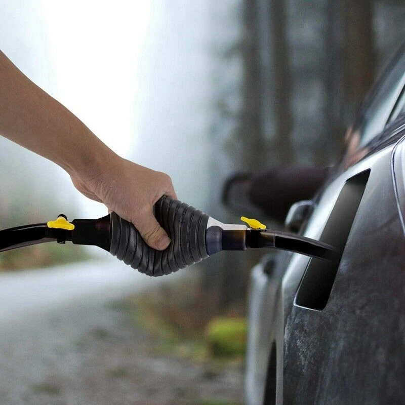 

High Flow Siphon Hand Pump Portable Manual Car Fuel Transfer Pump with 2M Syphon Hose